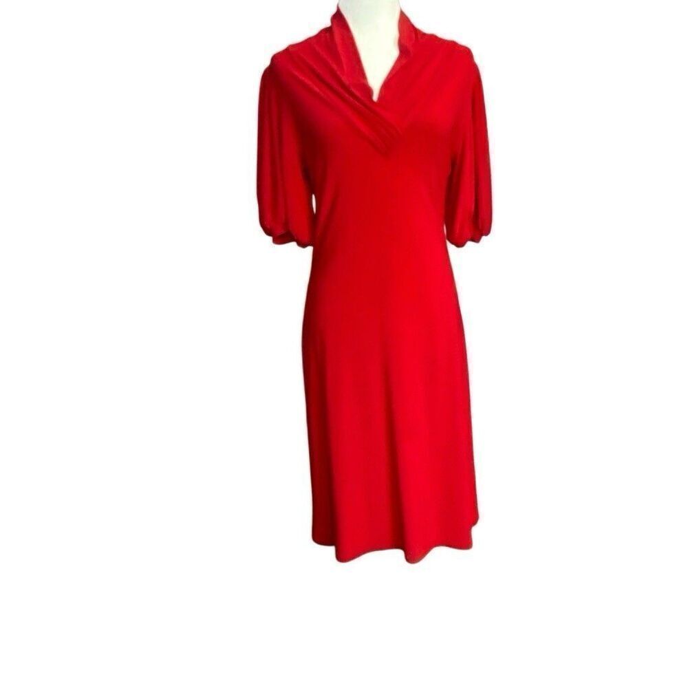 Allen Schwartz A.B.S Collection Classic Women’s Size Large Red Midi Dress